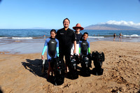 3-Aug-23 Wailea Scooter Snorkel Thomas, Dolphin Girl, and Turbo