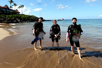 25-Jan-25 Wailea Scuba Joshua, Ashley, and Jonathan